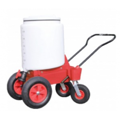 Chariot Transport de Lait 110 litres - sans mixeur - 4 roues - (rouge)