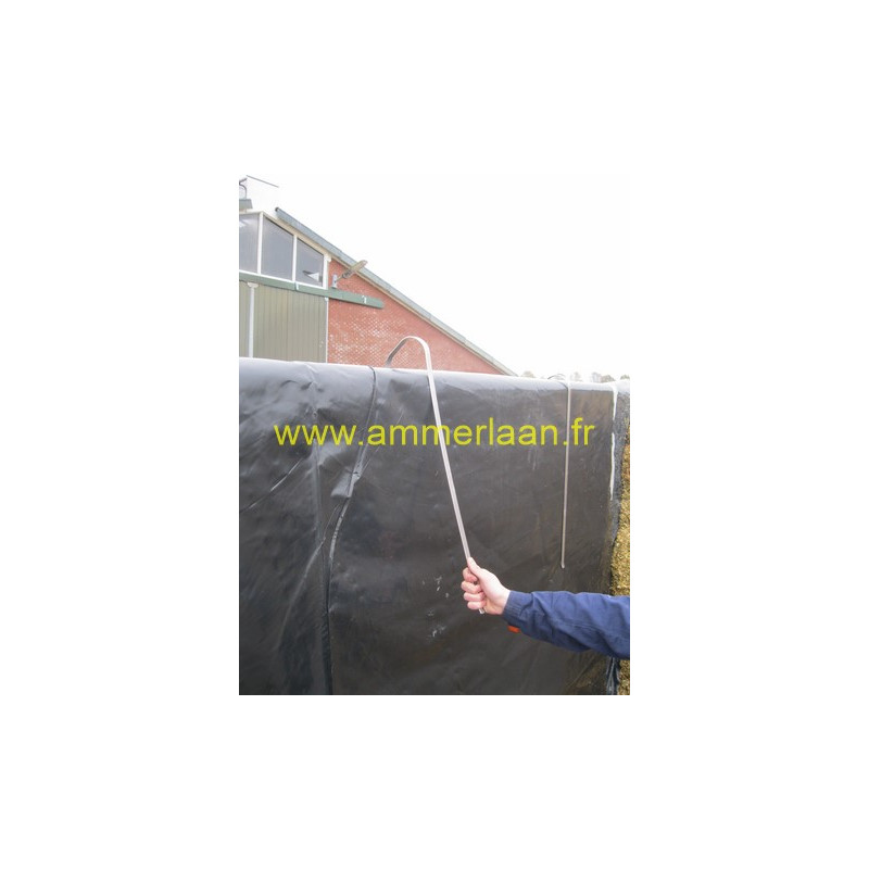Serre Bâche Inox - Silo d'ensilage pour murs de 20-30 cm L120 cm