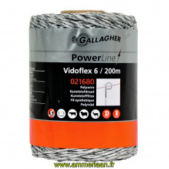 Vidoflex 6 PowerLine blanc 200m D'origine Gallagher Réf: 021680