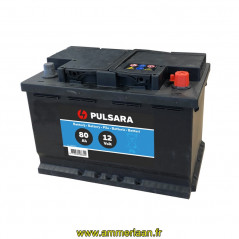 Pro Batterie plomb/acide 12V/80Ah - 278x175x190 Pulsara Réf: 086344