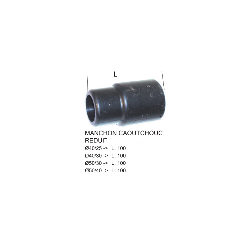Manchon Caoutchouc Reduction D40/D30 Court