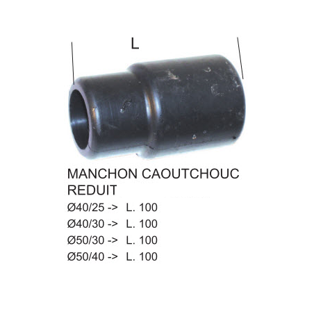 Manchon Caoutchouc Reduction D40/D30 Court