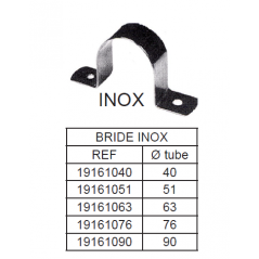 Bride Inox pour Tube 63 mm**