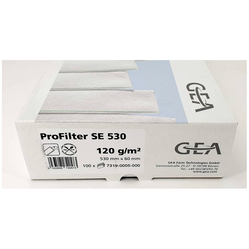 Filtre à lait 530x60 -  Profilter SE 530 (100x) Gea 7319-0005-000