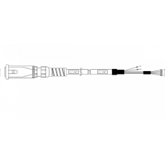Cable Cplt Mione Actuator L Ax D D'origine Gea - Réf: 7801-6933-740