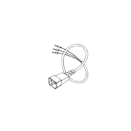 Câble d'alimentation 50 cm d'origine - Réf: RVB32