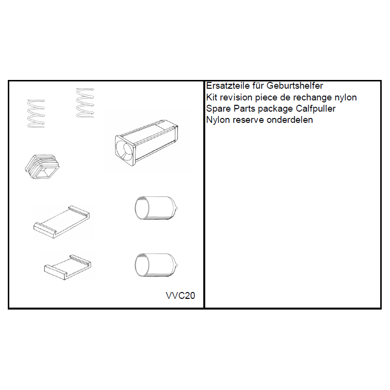 Kit révision pièces de rechange nylon type Charollaise - VVC20