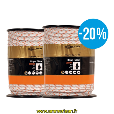 Paquet DUO Cordon TurboLine (2x500m) gamme Gallagher - Ref: 069798