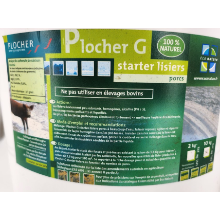 Plocher G seau de 10 Kg- liquidateur de Lisier - Porcs (déstockage)