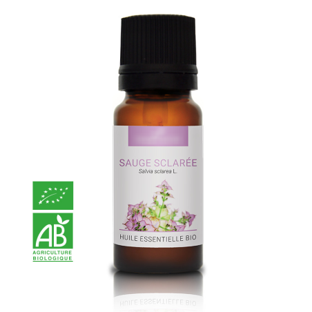 SAUGE SCLARÉE - Huile essentielle BIO - Contenance : 10mL - DDM: 08-2021