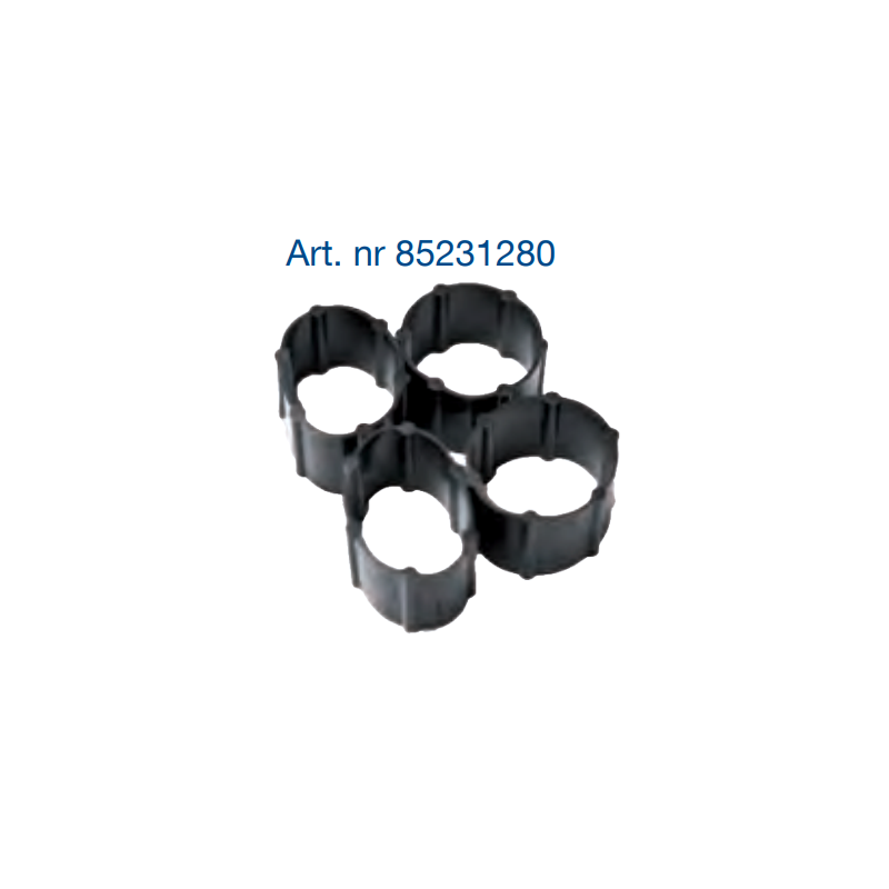 Attache de tuyau à lait silicone d'origine Delaval 852312-80 (4x)