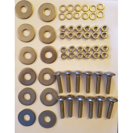 bolts for fixation Rubber Inlay
