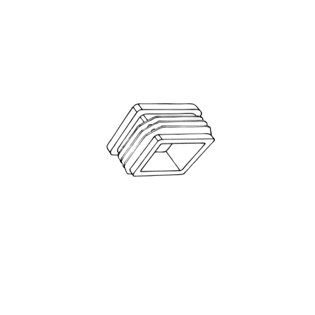 Square plug - end cap