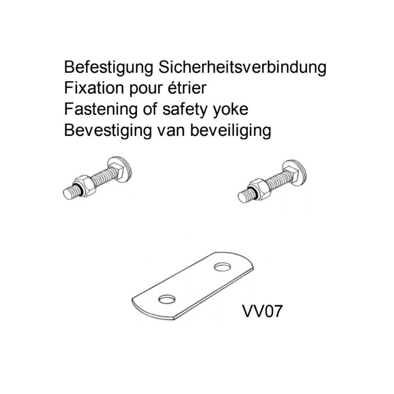 Fixation pour étrier d'origine - Réf: VV07