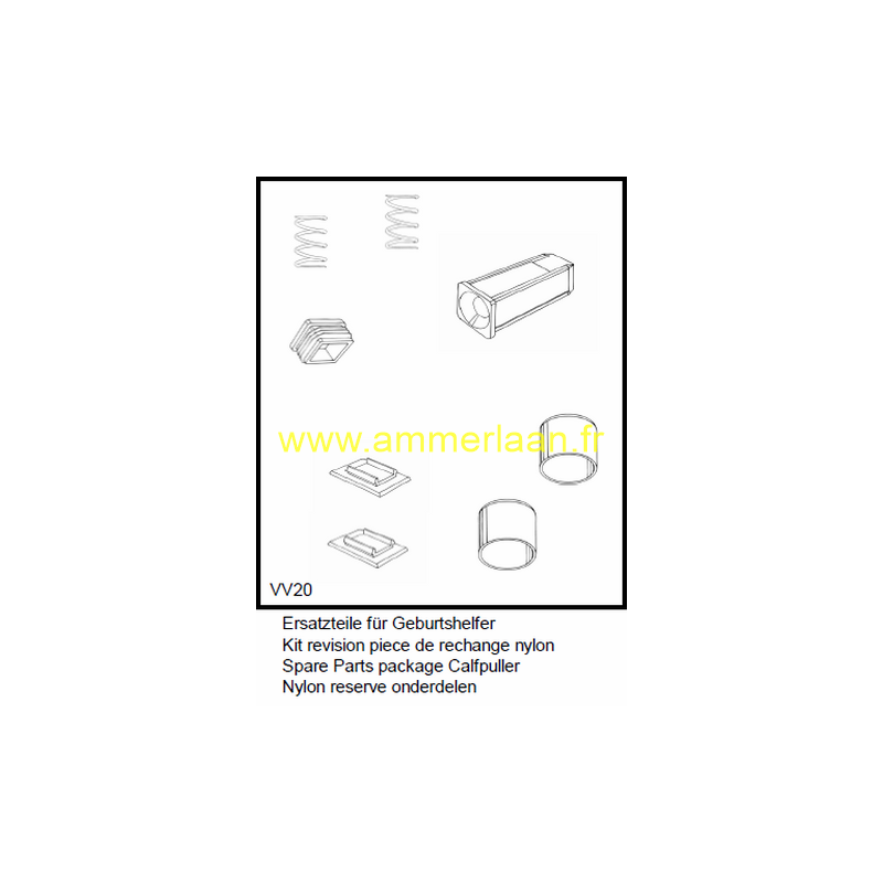 Kit révision rechange nylon Race laitières tige de 30mm - VV20