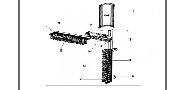 Pièces Brosse avec reservoir Vink